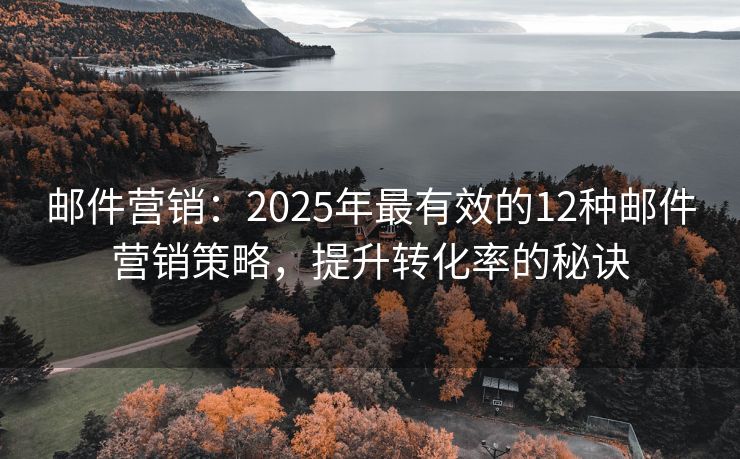 郵件營(yíng)銷：2025年最有效的12種郵件營(yíng)銷策略，提升轉(zhuǎn)化率的秘訣