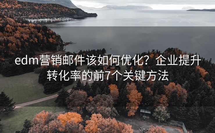 edm營銷郵件該如何優(yōu)化？企業(yè)提升轉(zhuǎn)化率的前7個關(guān)鍵方法