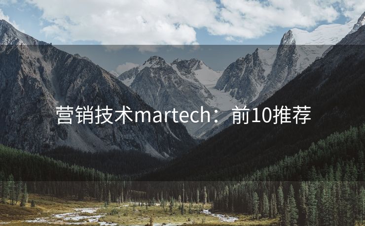 營(yíng)銷(xiāo)技術(shù)martech：前10推薦