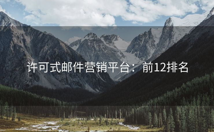 許可式郵件營(yíng)銷(xiāo)平臺(tái)：前12排名