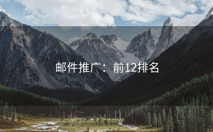 郵件推廣：前12排名