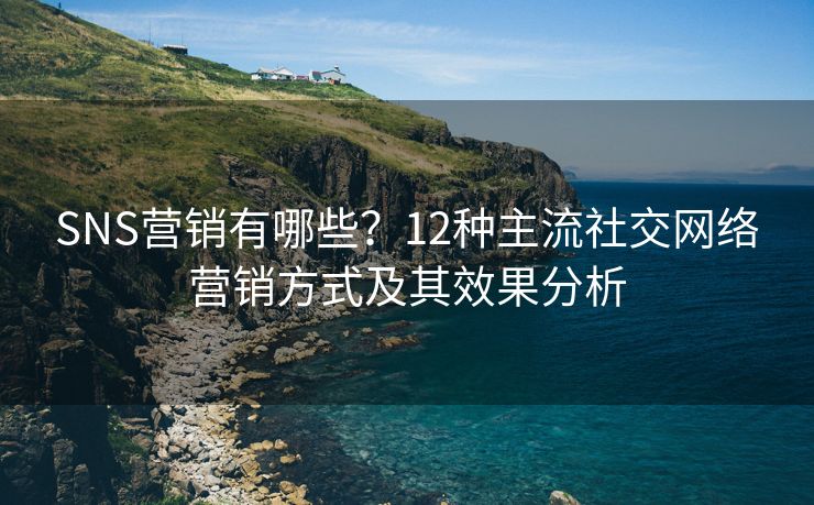 SNS營(yíng)銷有哪些？12種主流社交網(wǎng)絡(luò)營(yíng)銷方式及其效果分析
